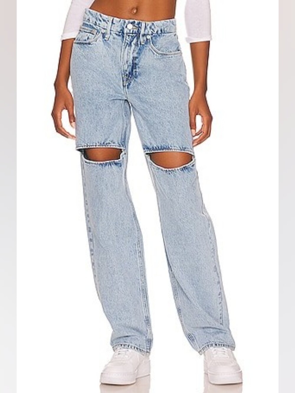 Good American Good '90s With Thigh Slits in Blue813 Size 29